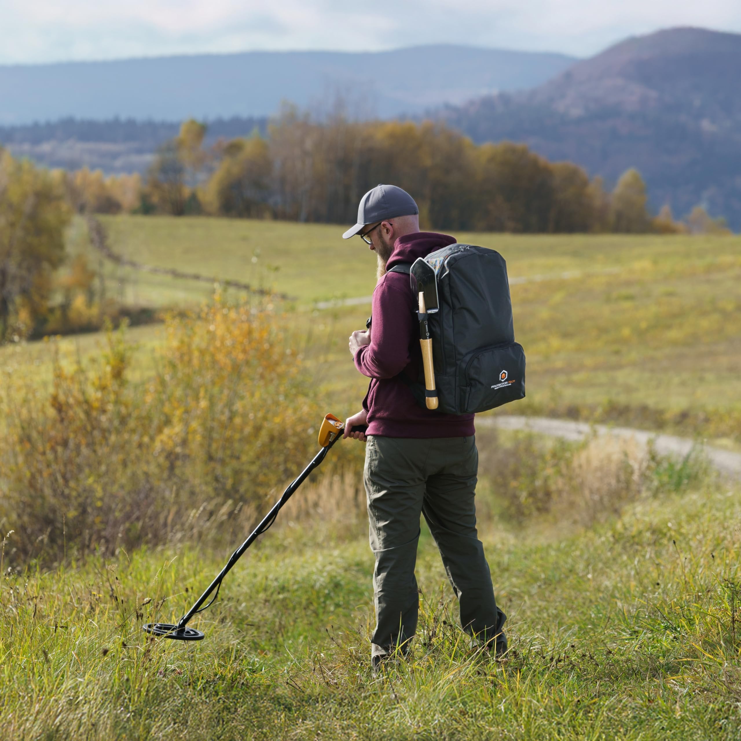 HD Rucksack für Metalldetektor und Zubehör - mit Schaufelhalterung