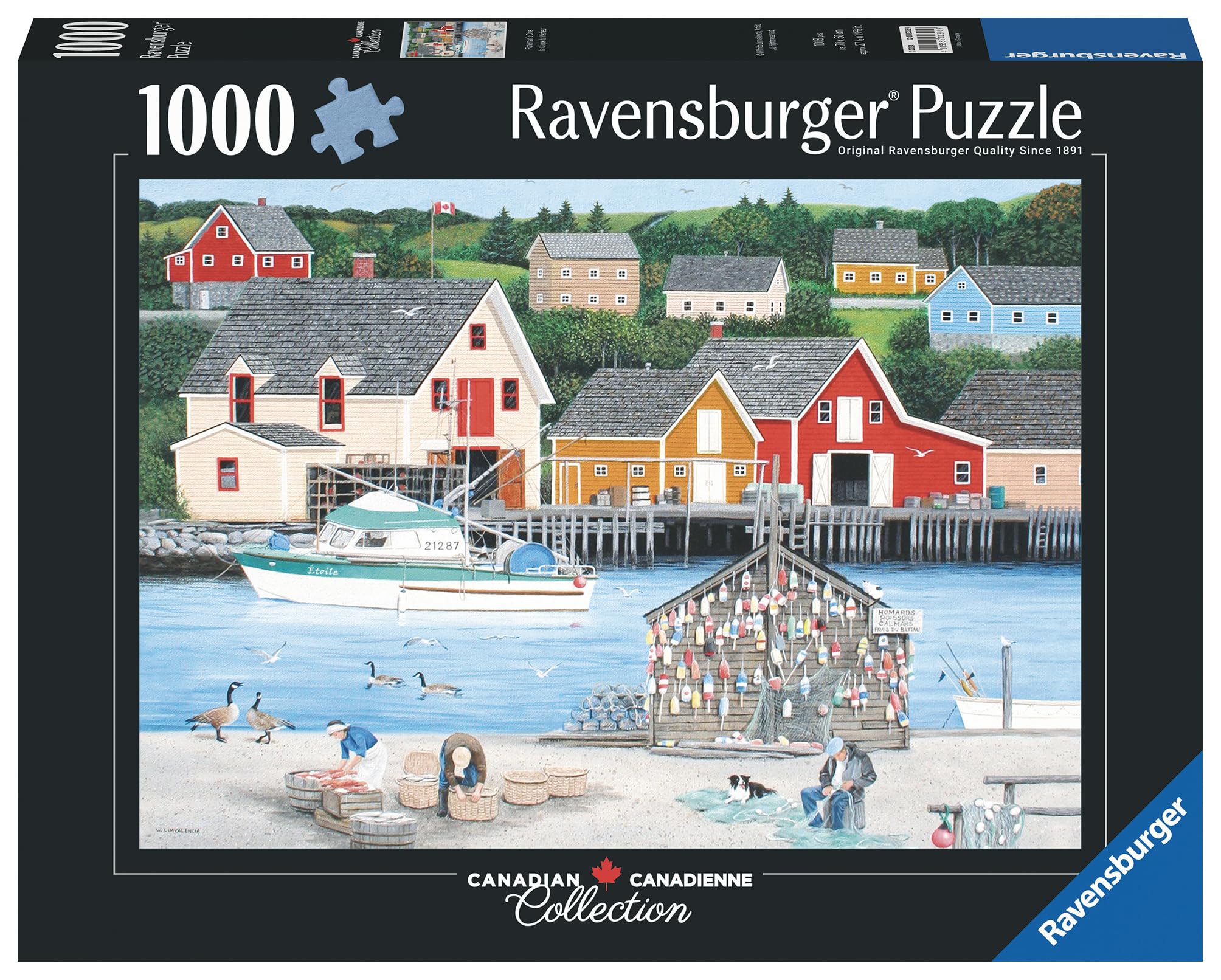 Ravensburger Fisherman's Cove 1000 Piece Jigsaw Puzzle for Adults - 12000306 - Handcrafted Tooling, Made in Germany, Every Piece Fits Together Perfectly