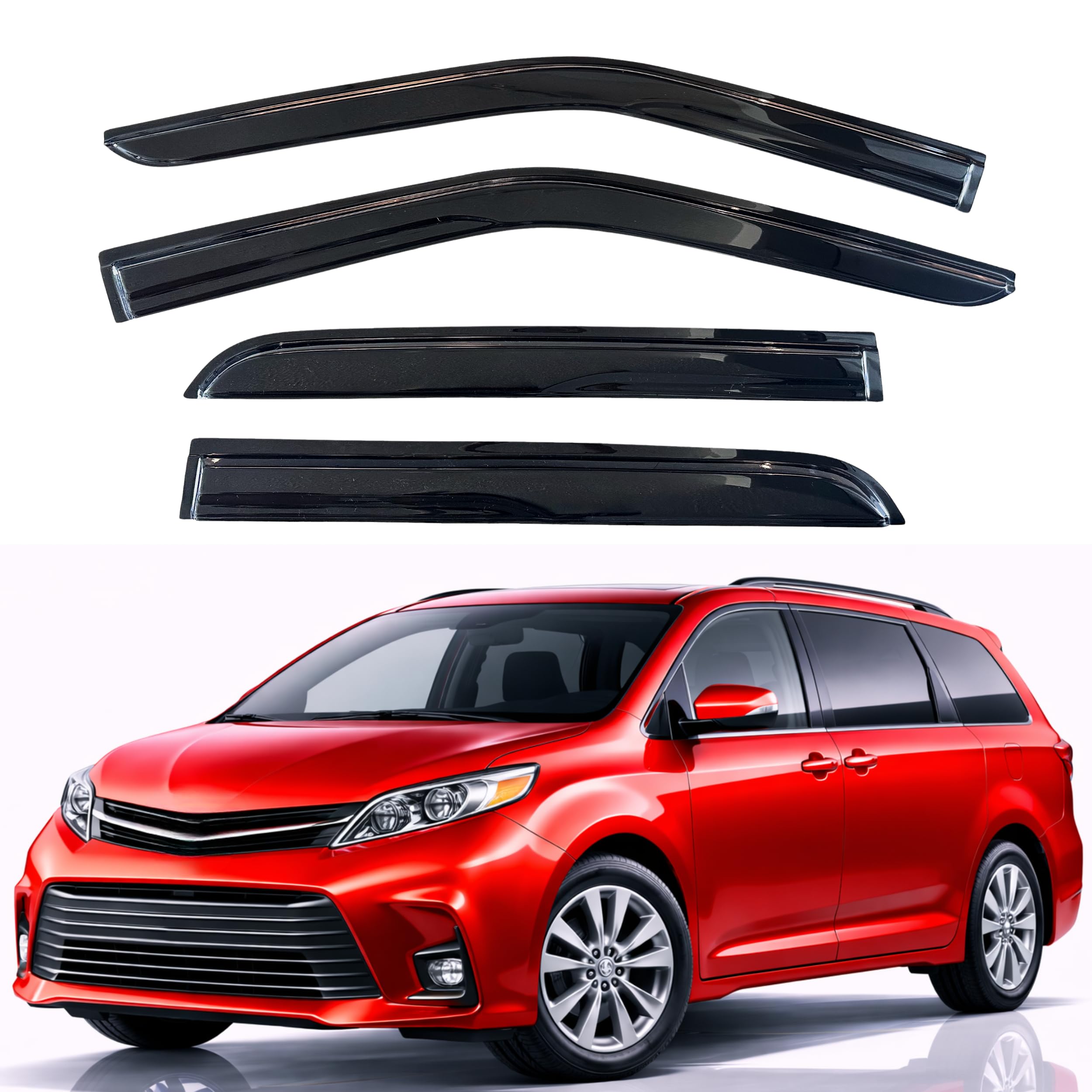 KPY Rain Guards Fit for 2011-2020 Toyota Sienna