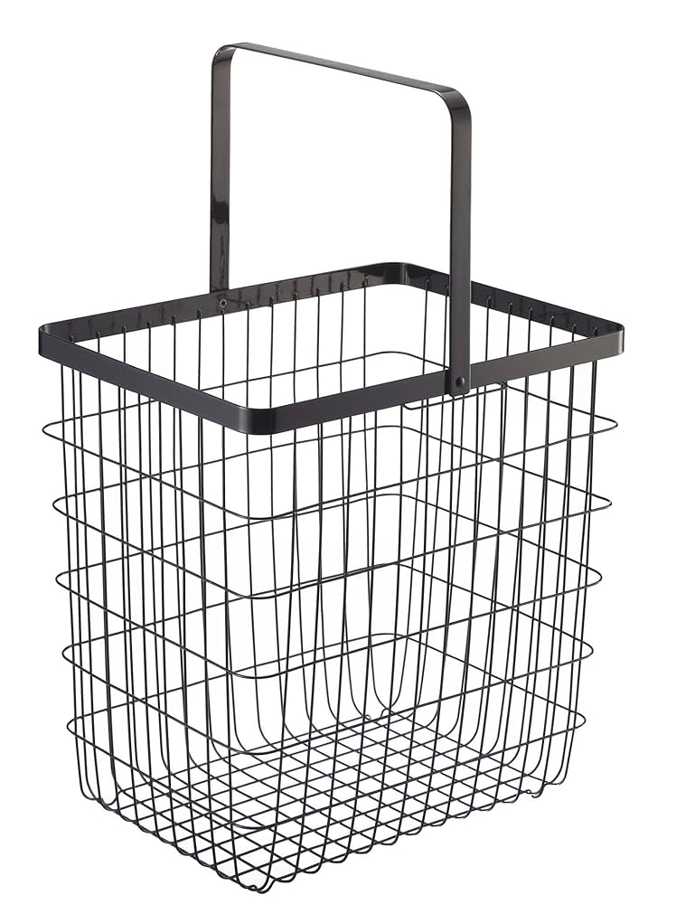 3*c様 山崎実業 ランドリーワゴン+バスケット タワー セット ブラック Amazon.co.jp : 山崎実業(Yamazaki) ランドリーワゴン +