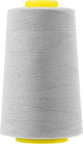 Vista 383 de Mandala Crafts - Hilo de coser multiusos de poliéster para máquina de coser de sarga, sobrehilado, acolchado Beige