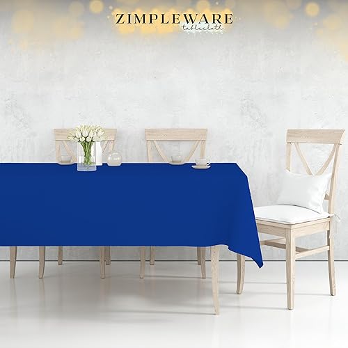 Miniatura 4 de Zimpleware - Mantel redondo de plástico para fiestas de 213cm (84pulgadas) de diámetro (paquete de 1, 6 y 12 unidades)