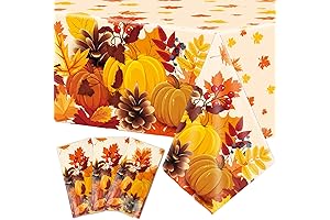 Fall Disposable Thanksgiving Tablecloths