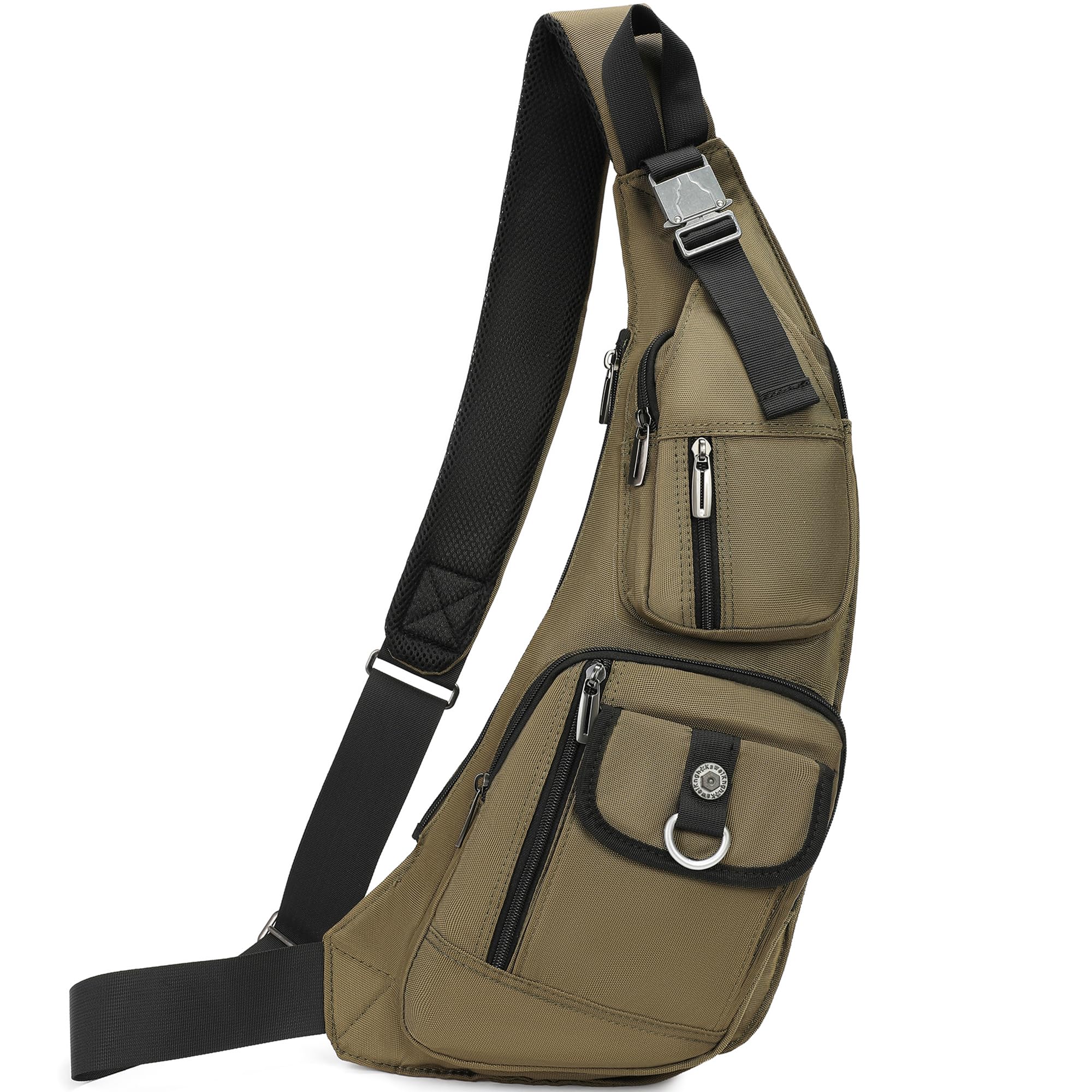 NICGID Sling Bag Chest Shoulder Backpack Crossbody Bags Casual Daypack for Men Women (Army gren-014)