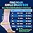 Modvel Foot & Ankle Brace Socks for Sprained Ankle Compression Sleeve - Plantar Fasciitis Relief Brace, Foot Support for pain Women & Men - Tendonitis & Arthritis Feet Sleeve, Stabilizing Ankles Wrap