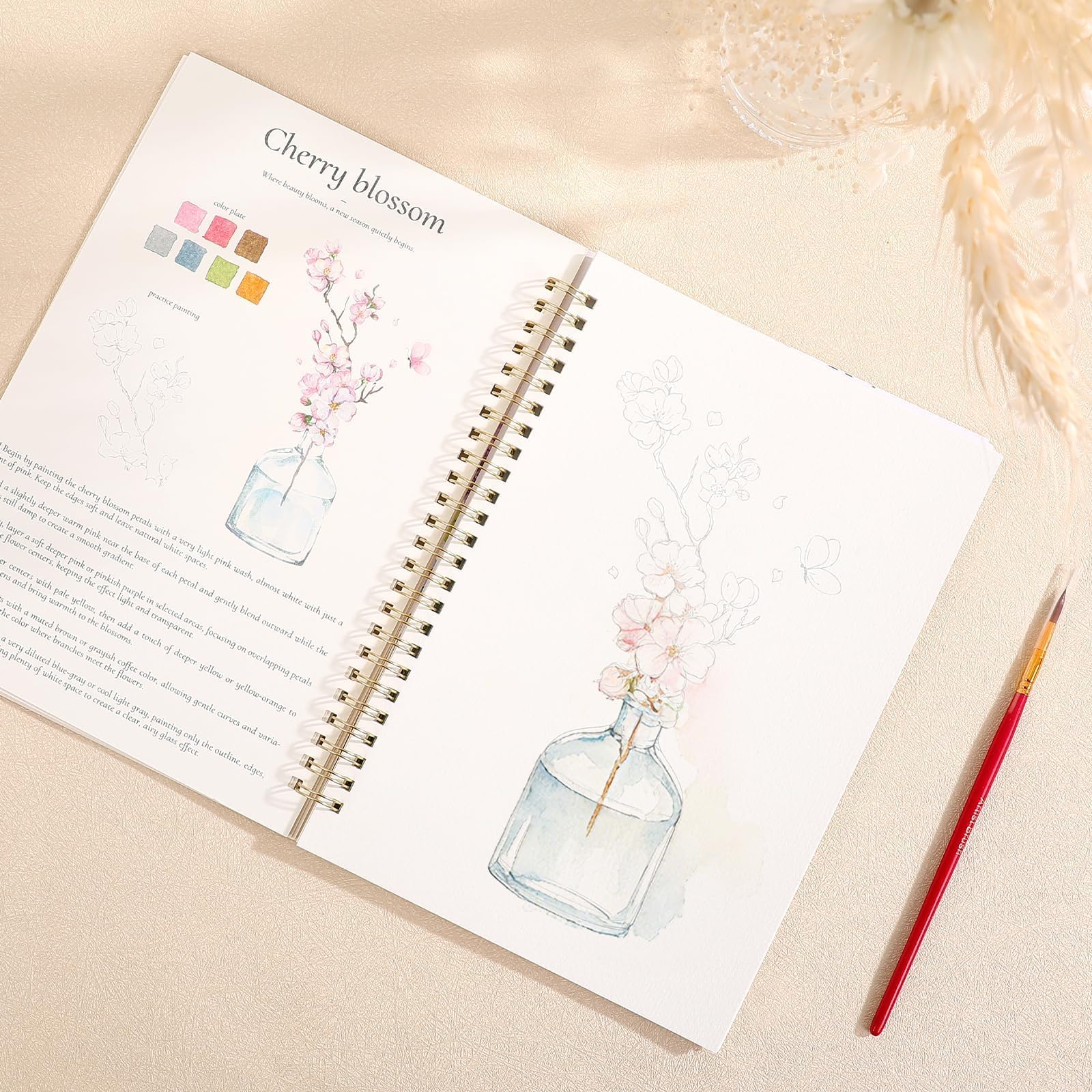 Watercolor Workbook for Beginners - SKYDUE -6