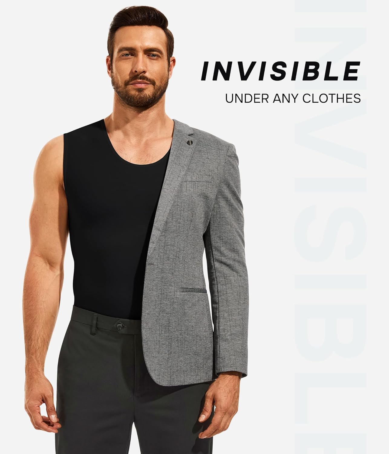 Eleady Compression Shirt Men Sleeveless - Gym Tank Tops Men's Slimming Compression Tank Body Shaper - Image 5