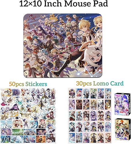 Miniatura 7 de Juego de mercancía de Genshin Impact, caja con 11 regalos, Wanderer, Cyno, Xiao, todos los personajes de 5 estrellas, peluche, póster, soporte