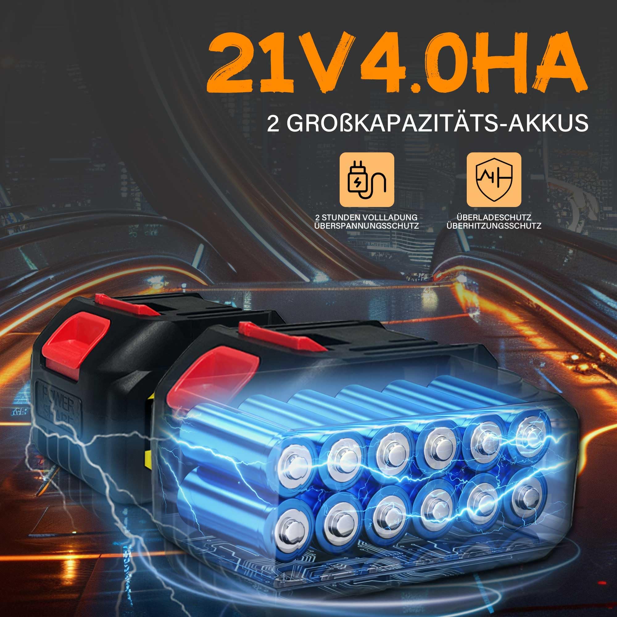 Motosierra eléctrica sin escobillas de 12 pulgadas, con 2 cadenas, engrasador automático y tensor de cadena sin herramientas