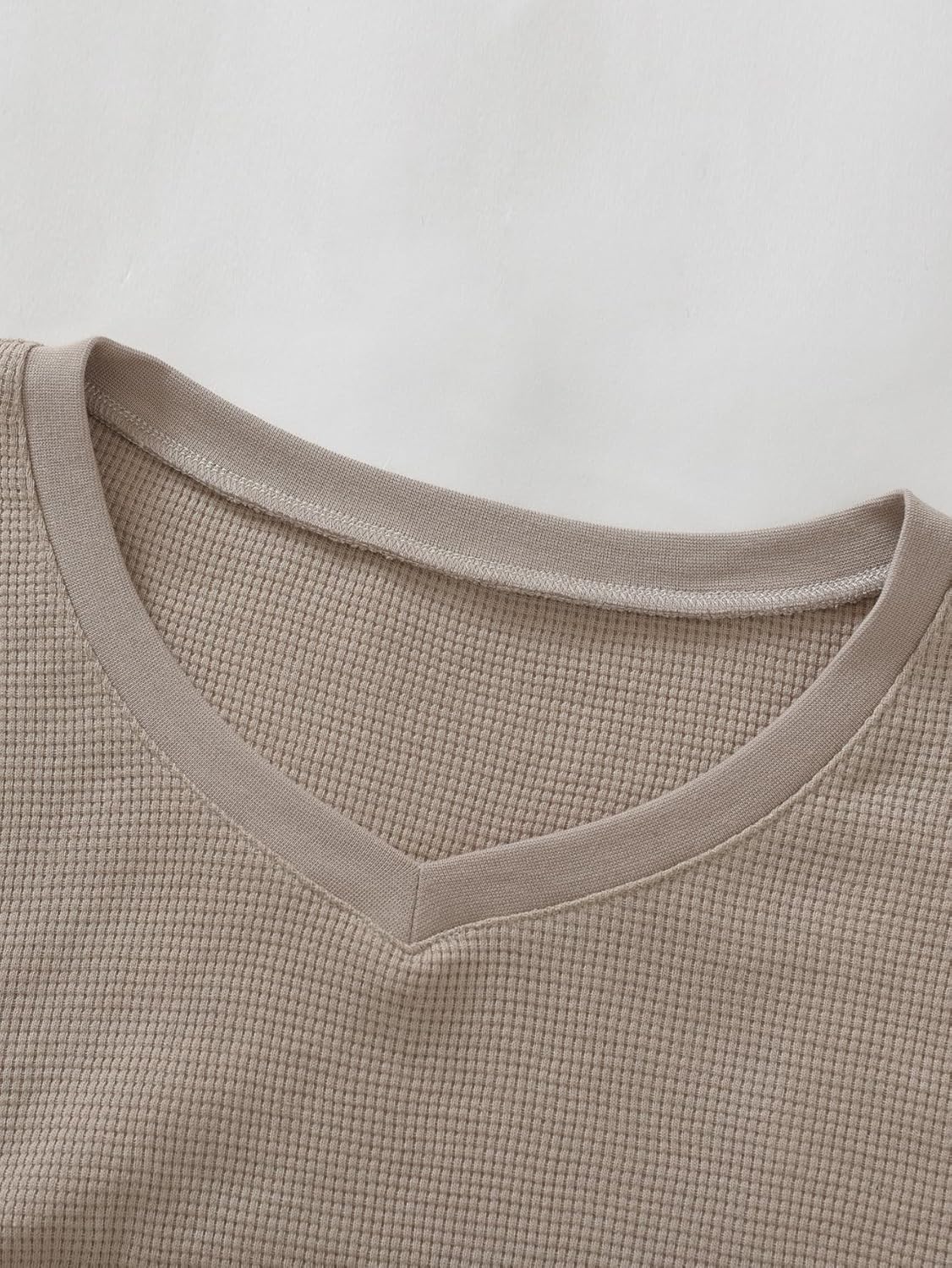 Latuza Women's Petite Waffle Knit Lounge Set Petite Length Pajamas - Image 3