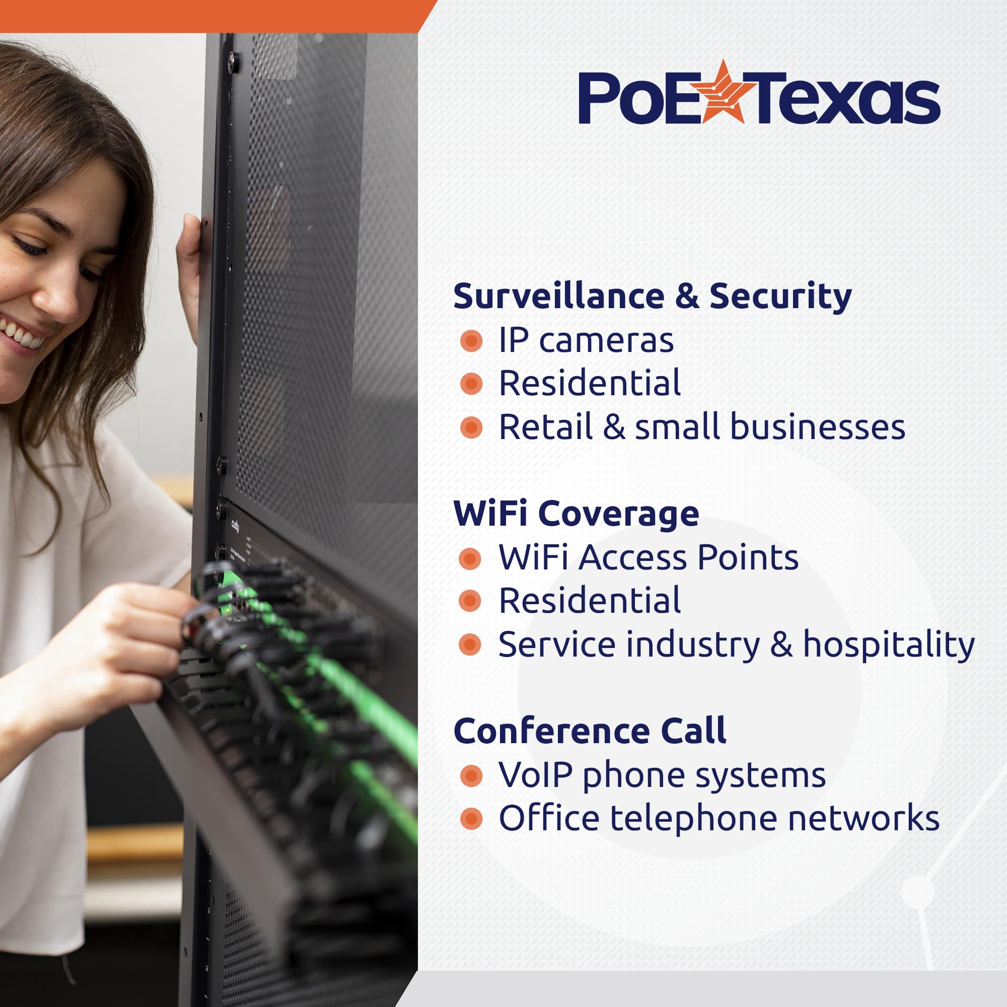Amazon.co.jp: PoE Texas 24 マルチポート IEEE 802.3at PoE+ インジェクター -  すべてのポートでフルPoE+を取得 - 合計700ワット電力 - 10/100/1000ギガビットデータレート - ...