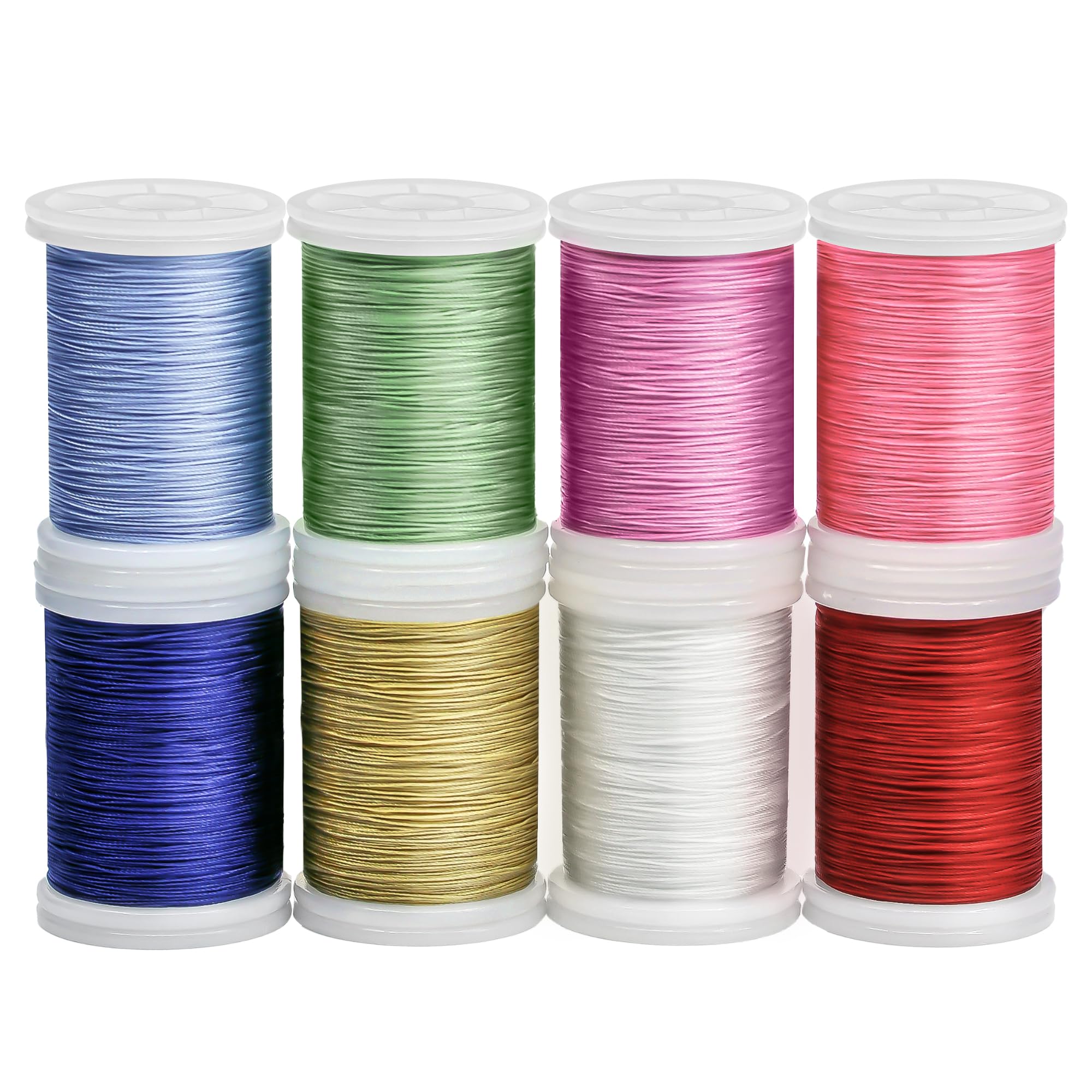8 Spools Heavy Duty Upholstery Thread Bonded Nylon, 218 Yards for Sewing Machine, Kite, Home, Craft & Denim Leather