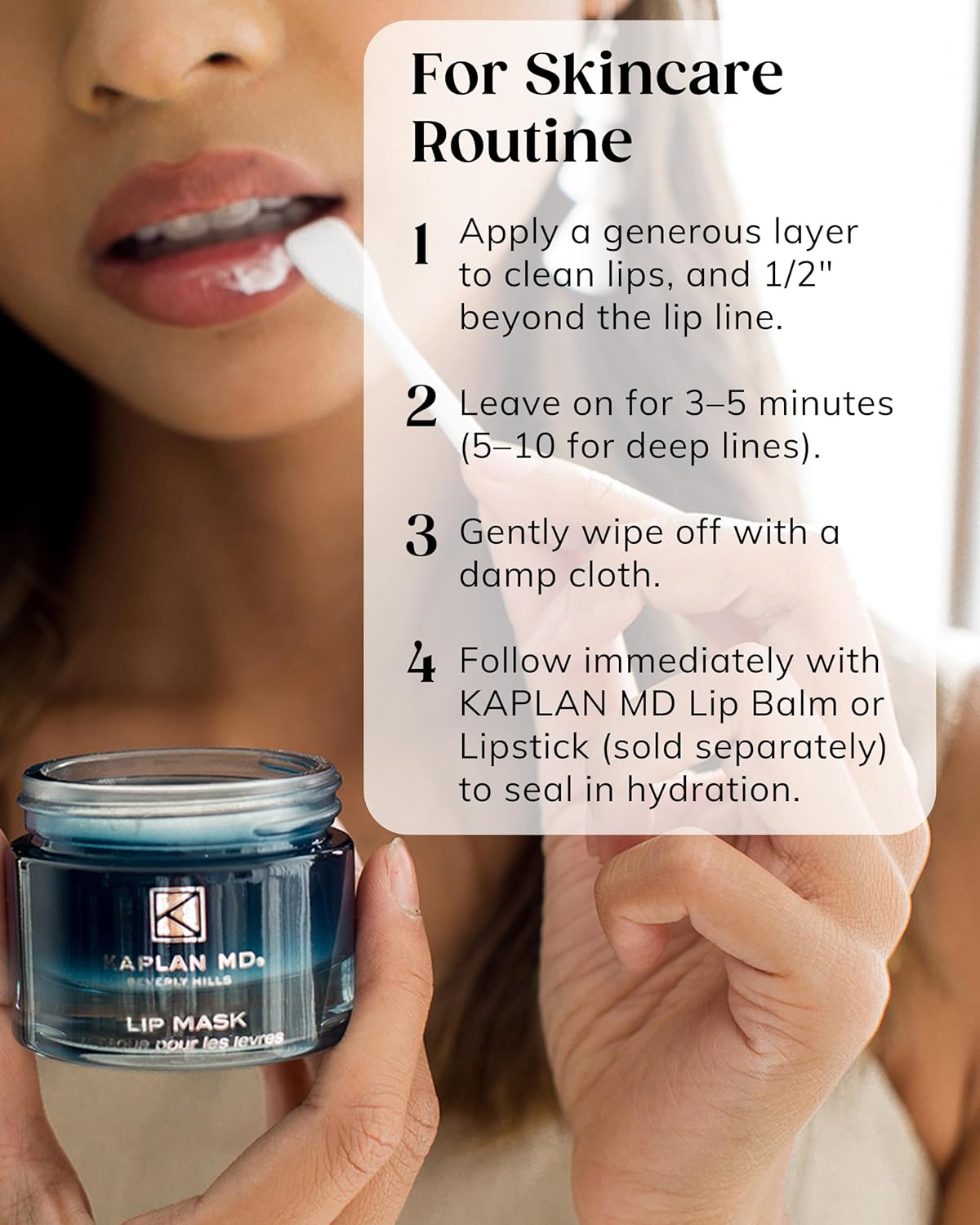 KAPLAN MD Perfect Pout Lip Mask, Volumizing Treatment + Exfoliation, 1.0 oz - Image 6