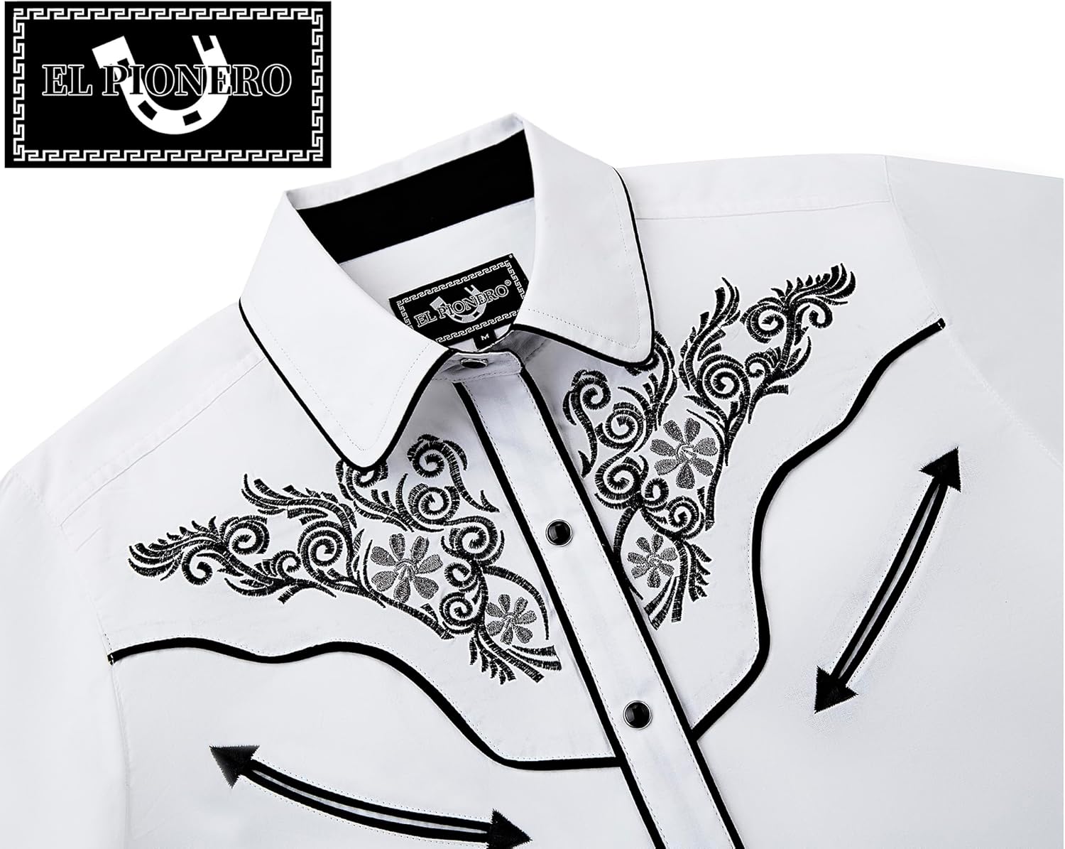 Women's Embroidered Western Cowboy Shirt Vintage Style Long Sleeve Button Down Shirt Premium Quality Snap Front Design S-3XL - Image 3