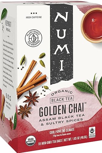 Miniatura 1 de Numi Tés Té Negro Dorado Chai Especiado Assam, 18 ct