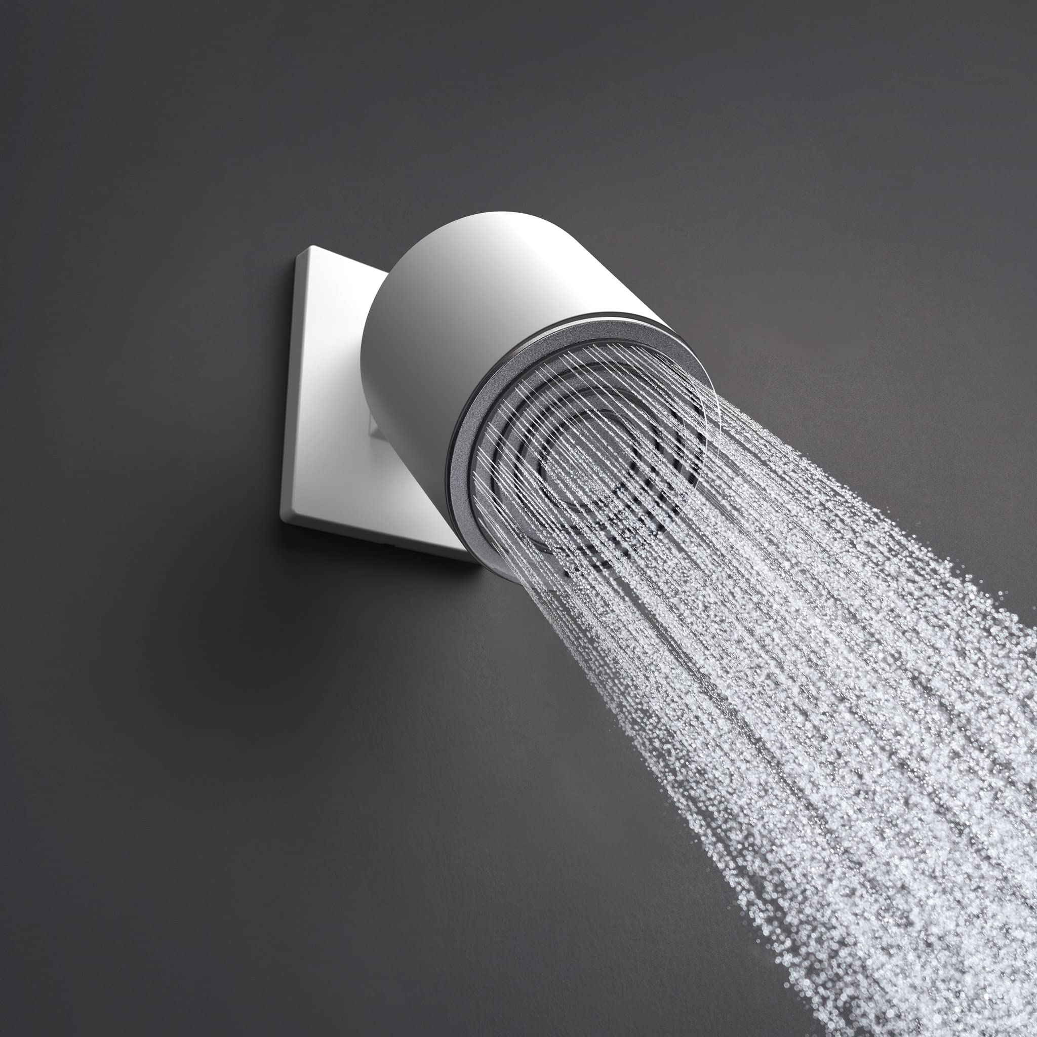 hansgrohe Pulsify S - Brazo de ducha moderno de 3 pulgadas para cabezal de ducha de 4 pulgadas en níquel cepillado, 24139821