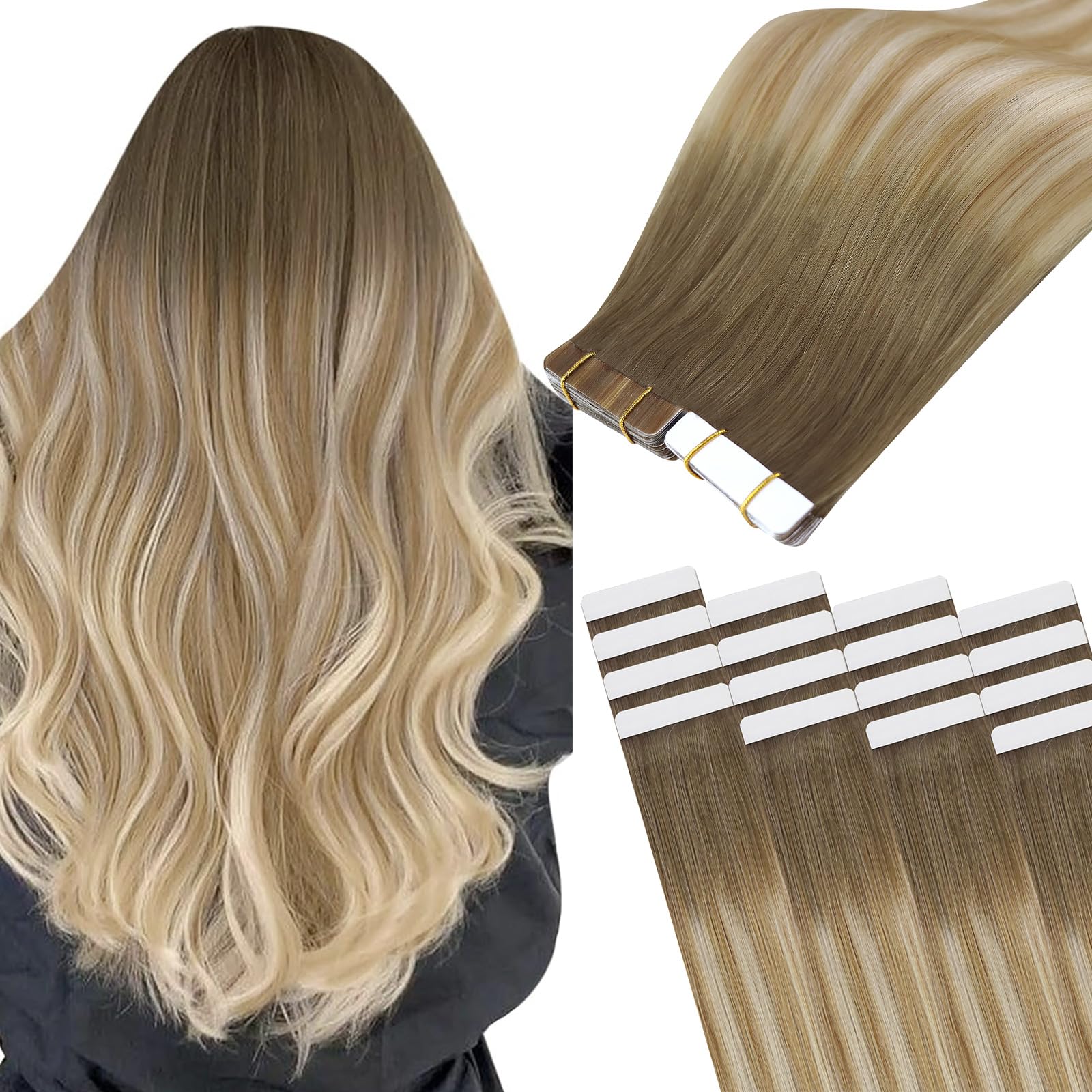 Easyouth U Tip Hair Extensions Brown Keratin Tip Hair Extensions Real Human Hair Darkest Brown Keratin Hair Extension Human Hair with Natural Texture 18Inch 50G 1G/S — view 13