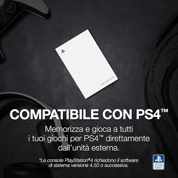 Seagate Game Drive for PS4/PS5 2TB, External HDD, USB 3.0, Officially Licensed, Blue LED, incl 2 weeks Playstation+ (STLV2000202) - 5