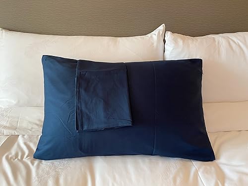 Miniatura 10 de Juego de 2 fundas de almohada suaves 100 % algodón con cremallera, acogedoras y ligeras, de fácil cuidado, color gris claro, tamaño King, 20 x 36