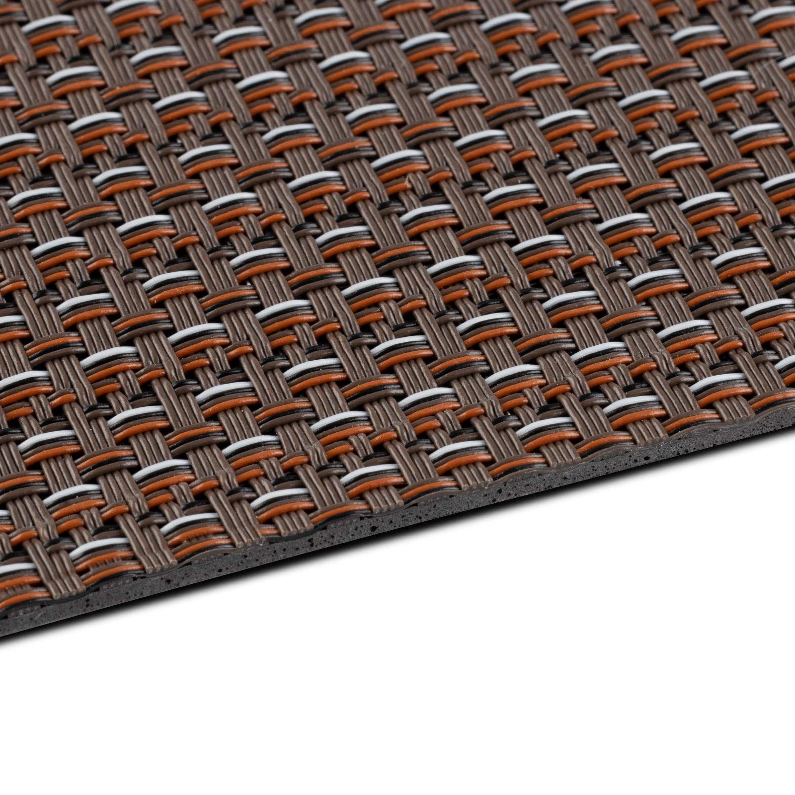 Karat Tappetino di protezione per barbecue, con ritardante di fiamma, facile da pulire, resistente alle intemperie e altamente carico, 90 x 120 cm, Modena)