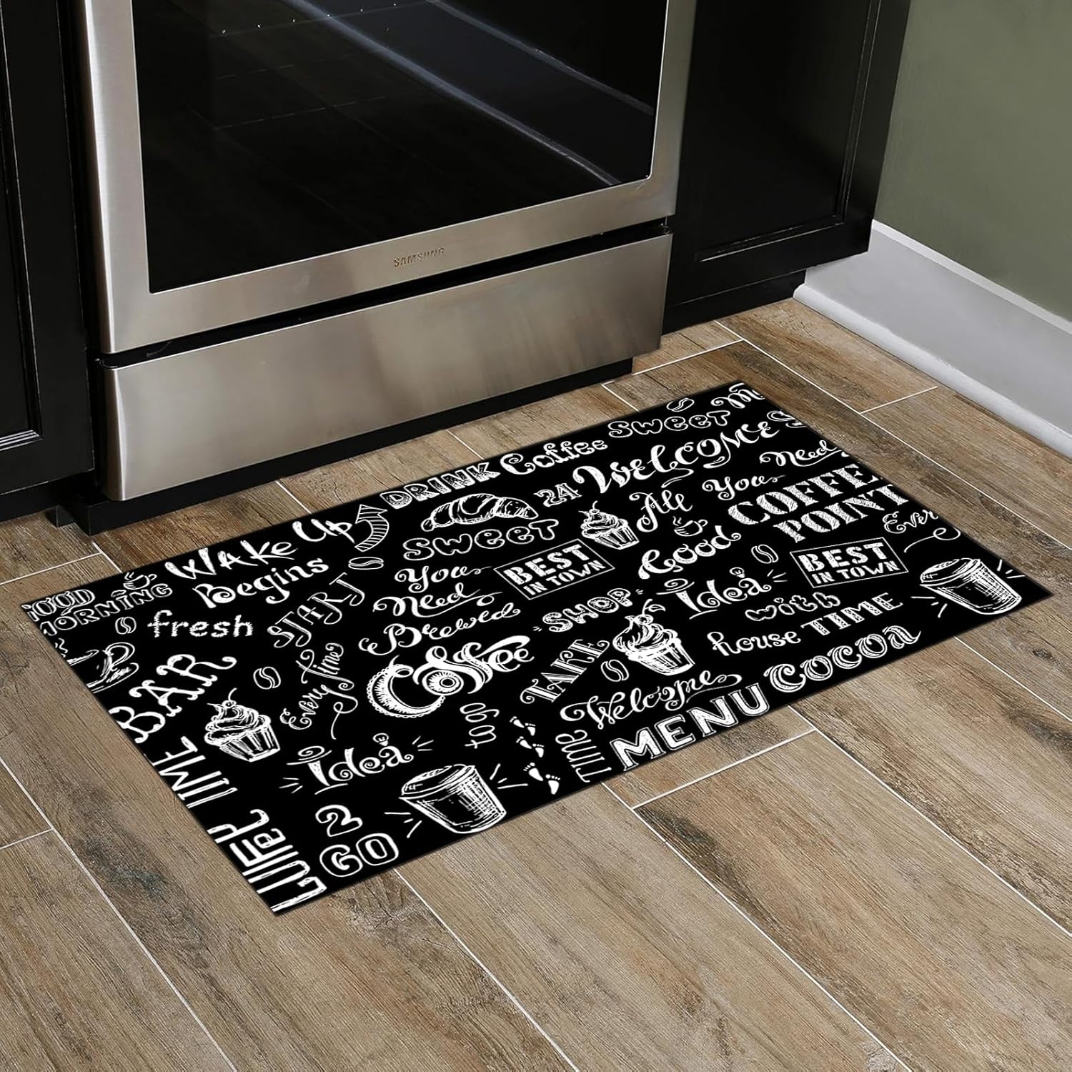 Anti Fatigue Kitchen Rug Non Slip Cushioned Mats for Floor Waterproof Carpet Runner for Sink Laundry Standing 48x72in