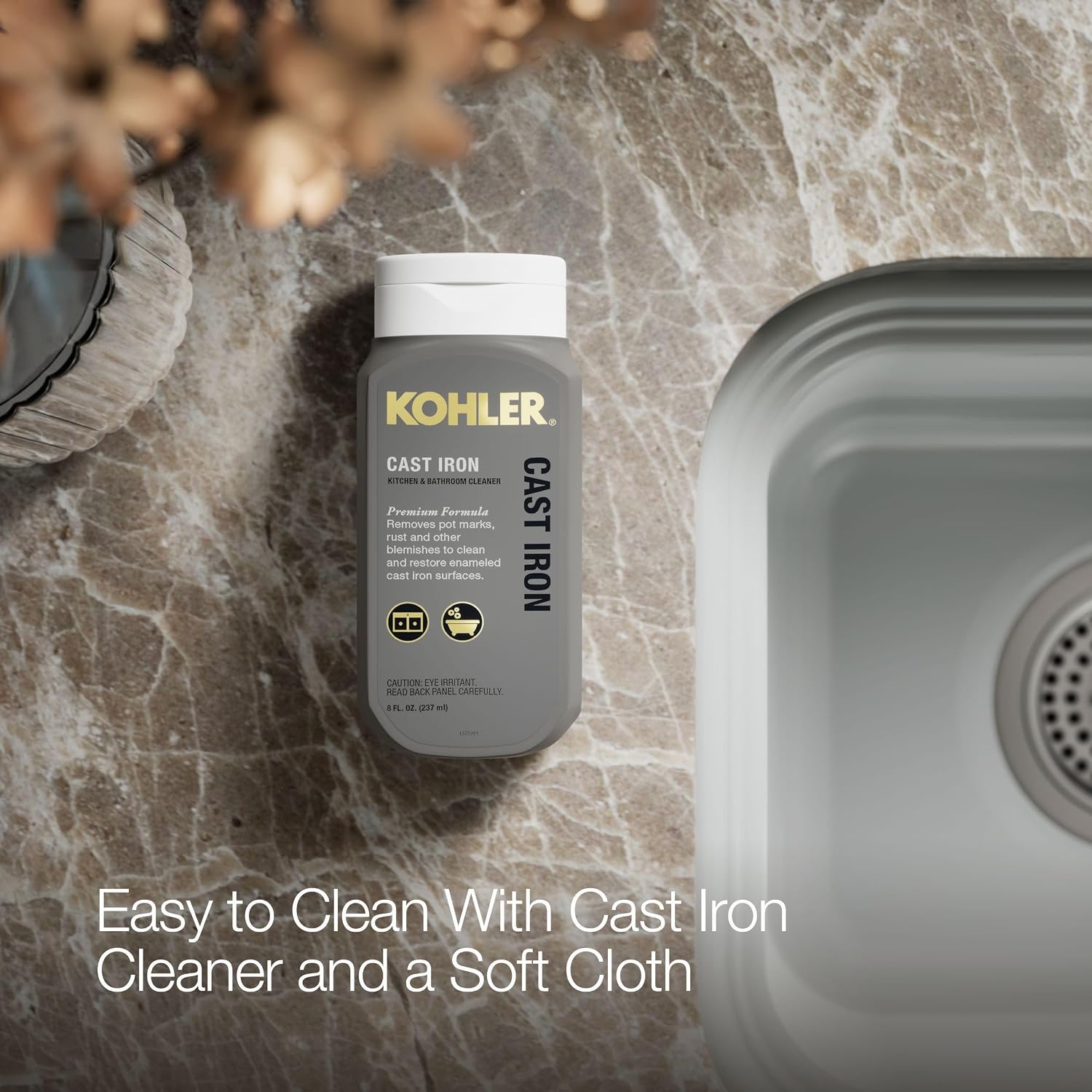 Kohler K-6589-U-95 Northland Undercounter Entertainment Sink, Ice Grey