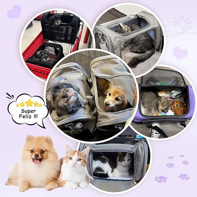 Foto 8 de 8 de Lohofrnny Transporttasche Katze, Transporttasche für Katze Hund bis zu 8kg