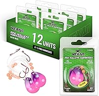 Vista 17 de Vexan Glow Walleye Spinner Rig - Worm & Crawler Harnesses for Live Bait Fishing