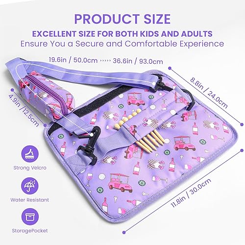 Miniatura 31 de FINGER TEN Bolsa para palos de golf, mini, ligera, para hombres, mujeres, mujeres, niños, con/sin bolsa de bola, portátil para campo de conducción