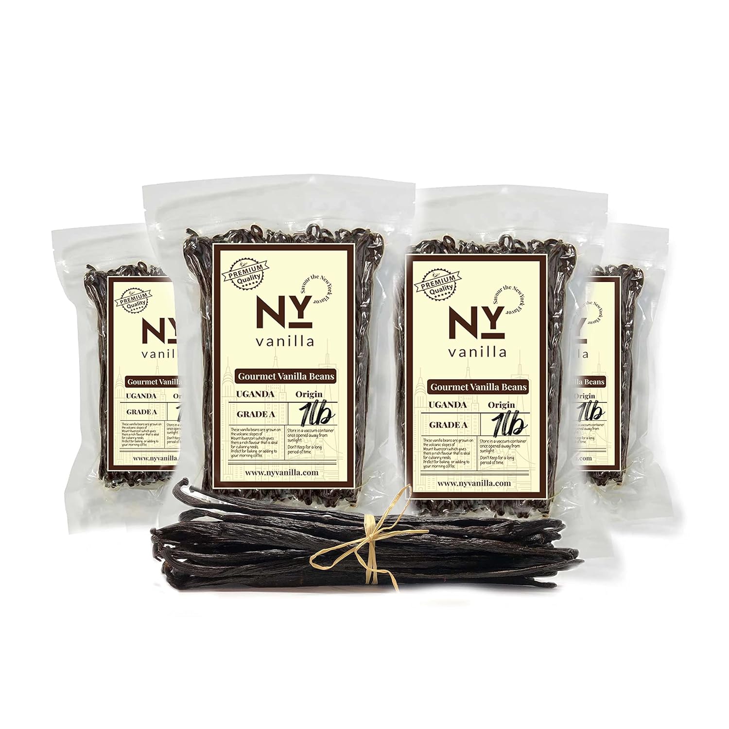 Bulk Vanilla Beans Grade A ++ | 4LB Vanilla Bean Pods for Making Extract | NON GMO |For Baking, Cooking, Desserts | 6-8 Inches