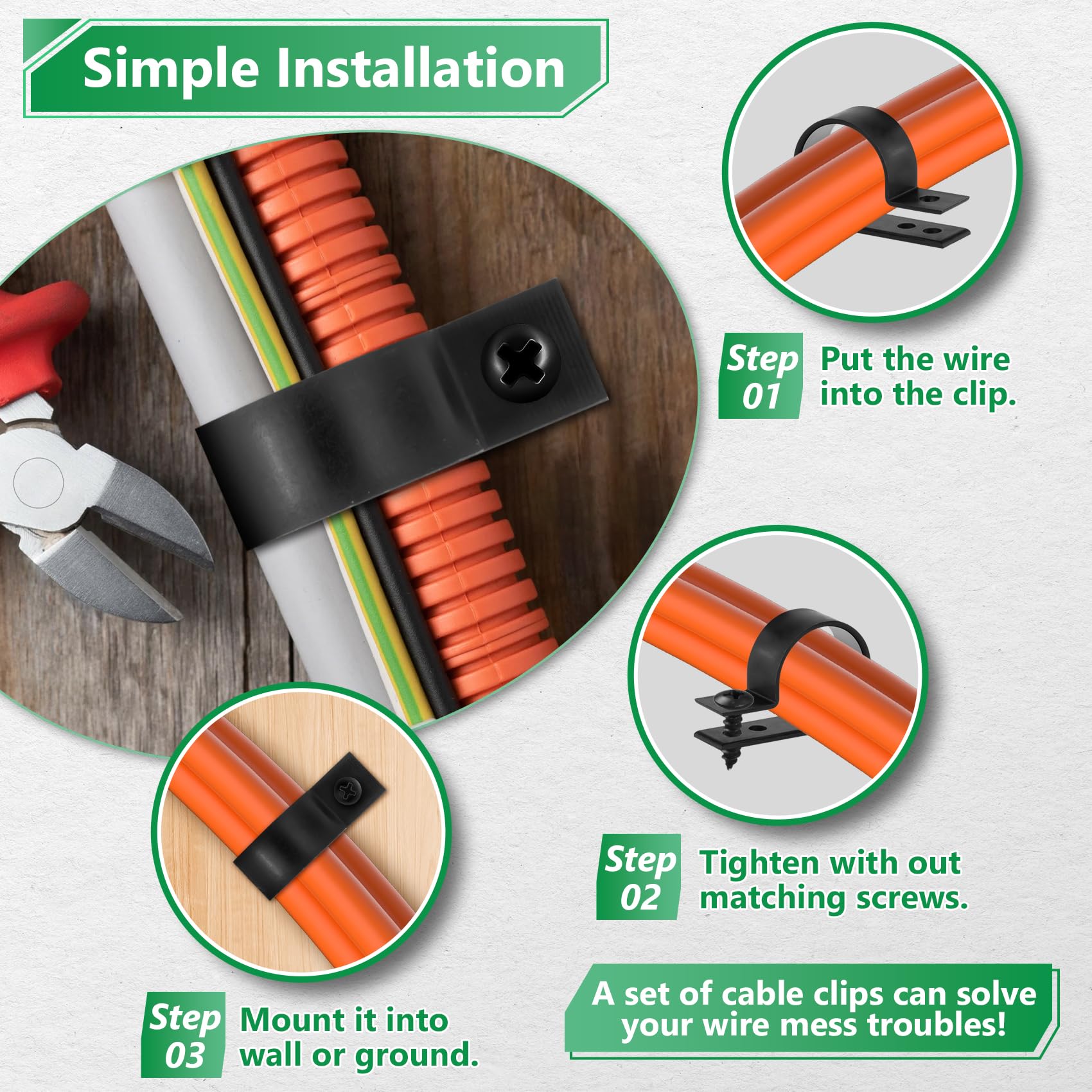 290 Cable Clips - Organize Your Cables! -5 290 Cable Clips - Organize Your Cables! -5