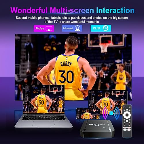 Miniatura 9 de MXQ Pro 5G Android 13.1 TV Box 2024 RAM mejorada 2GB ROM 16GB Android Smart Box H.265 HD 3D Dual Band 2.4G/5.8G WiFi Quad Core Smart Home Media