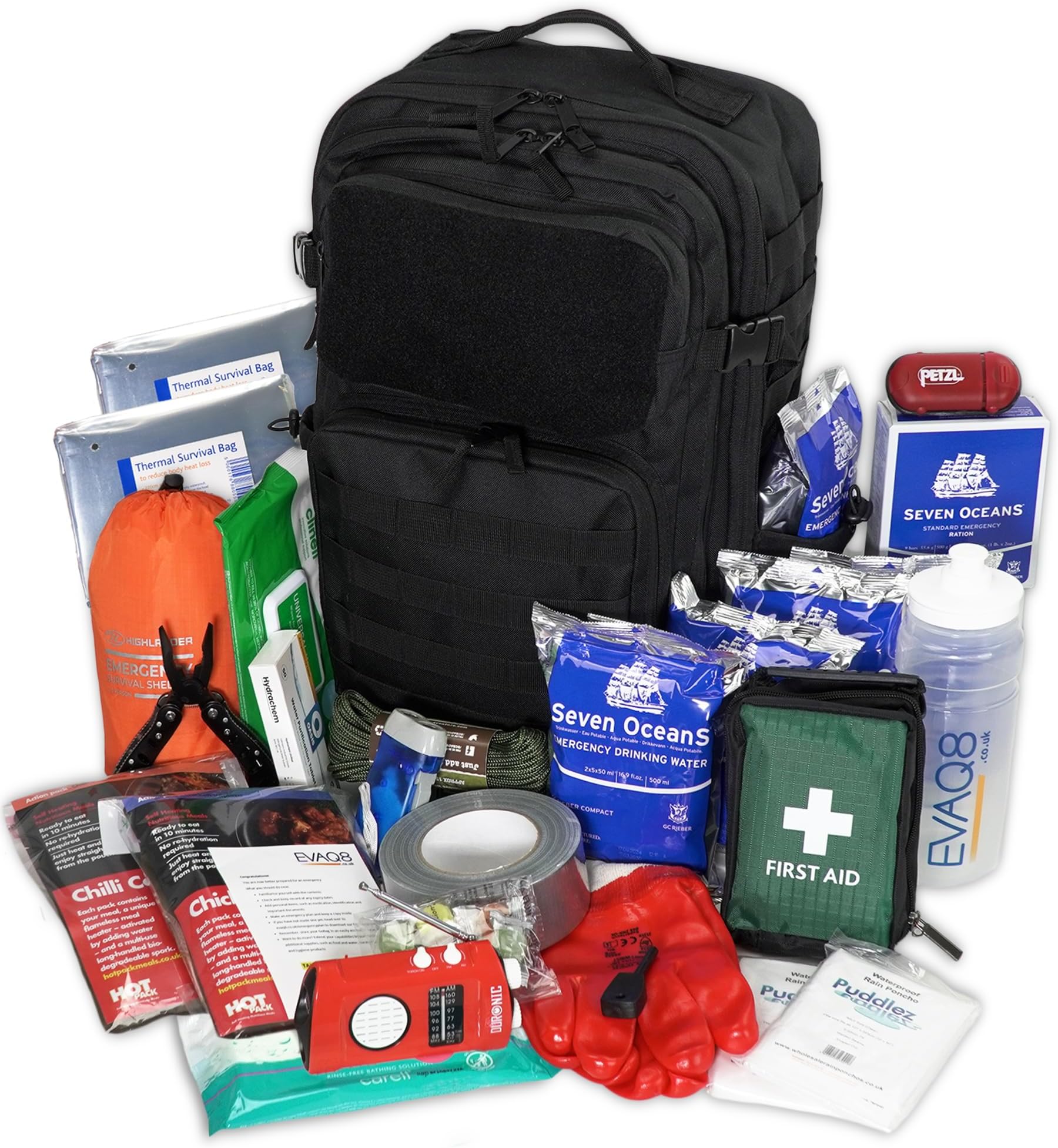 Emergency Survival Kit Deluxe 2-Person 72-Hour Disaster Grab Bag