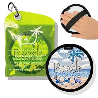 Beach Sand Remover Bag,Sand Remover Eraser with Elastic Band,Beach Vacation Essentials,Must Haves, Reusable Eco Gift for Women (Blue) - Amazon product rated Grade A