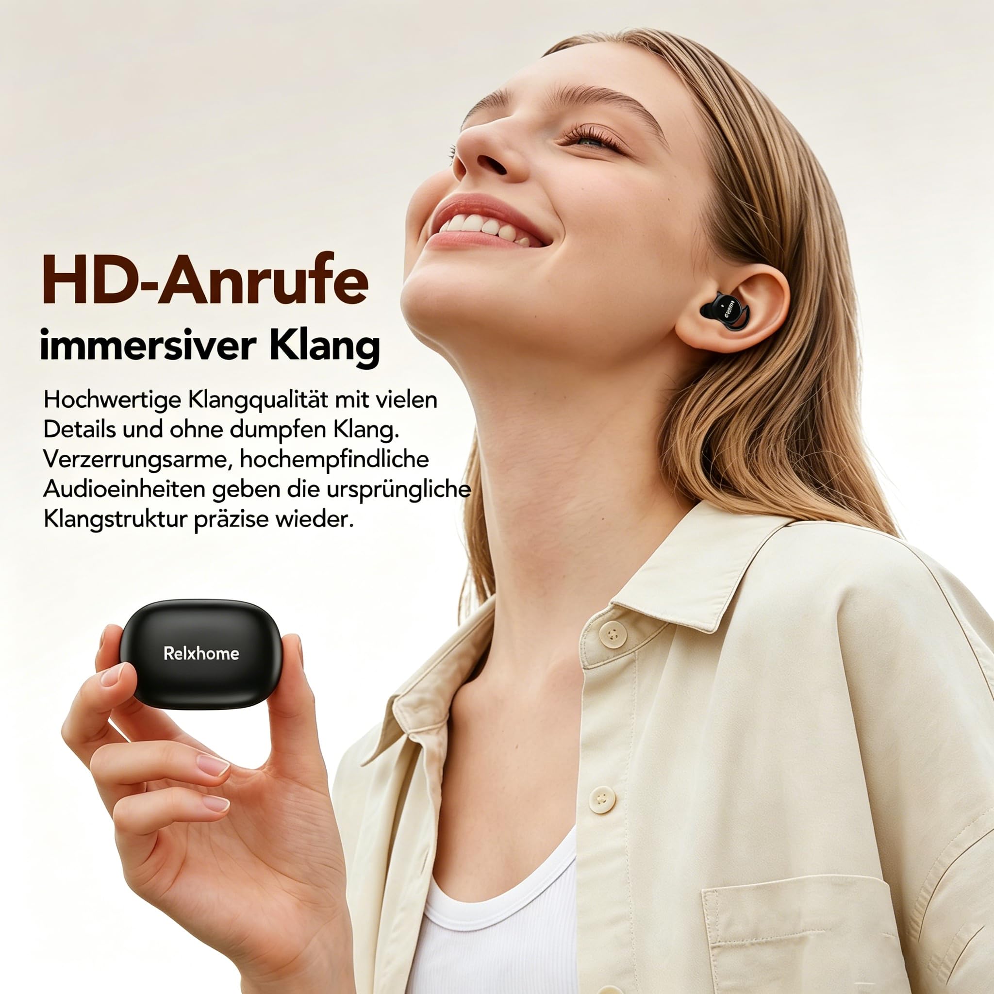 MS217 KI Übersetzer Kopfhörer, Echtzeit Sprachübersetzer mit 165 Sprachen & 8 Modi, 4-in-1 Übersetzungskopfhörer mit App, 48H Bluetooth 6.0 Schlaf-Kopfhörer