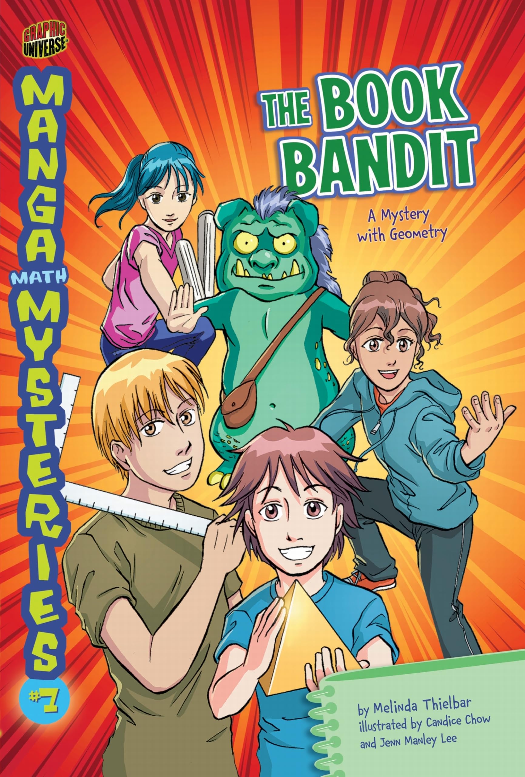 The Book Bandit: A Mystery with Geometry (Manga Math Mysteries)