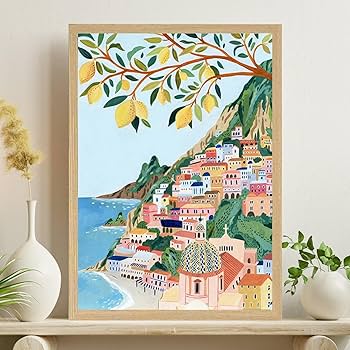 Amazon.co.jp: サラデママ イタリア アマルフィ 海岸 風景