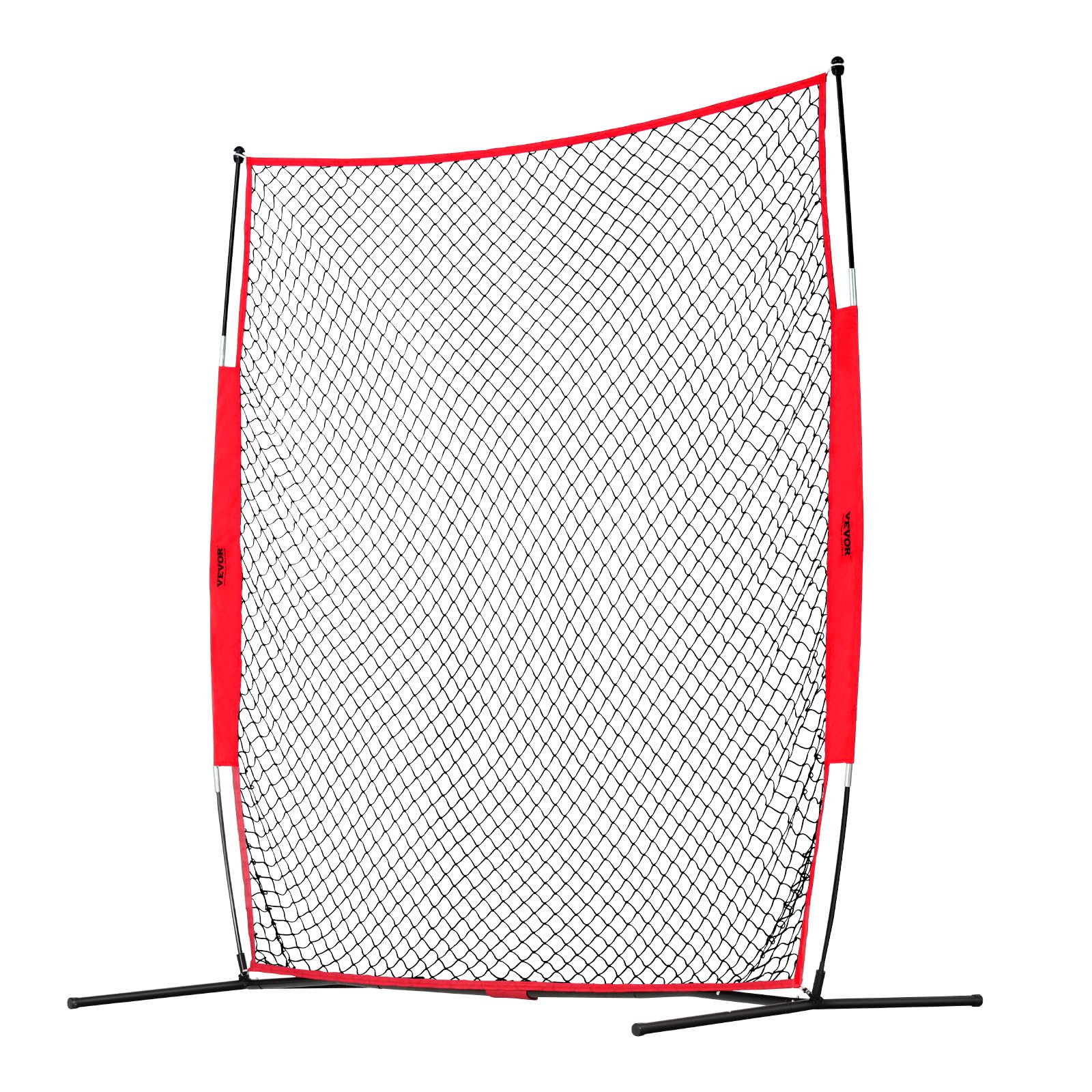 VEVOR Filet d'Entraînement de Baseball Softball 238x212 cm, Filet de Protection Pare-Ballons Portable avec Sac de Transport, Équipement d'Entraînement pour Receveur Crosse, Football, Hockey, Jardin
