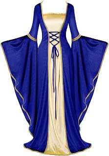Renaissance Costume Women, Velvet Medieval Dress for Women, Irish Renaissance Dress for Halloween