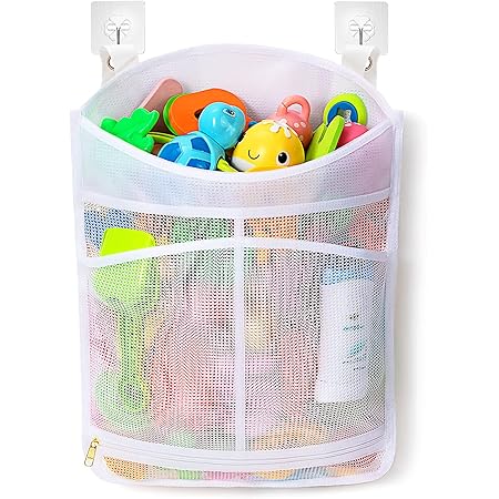 Amazon.com : Bath Toy Organizer Multiple Ways to Hang, Extra Large ...