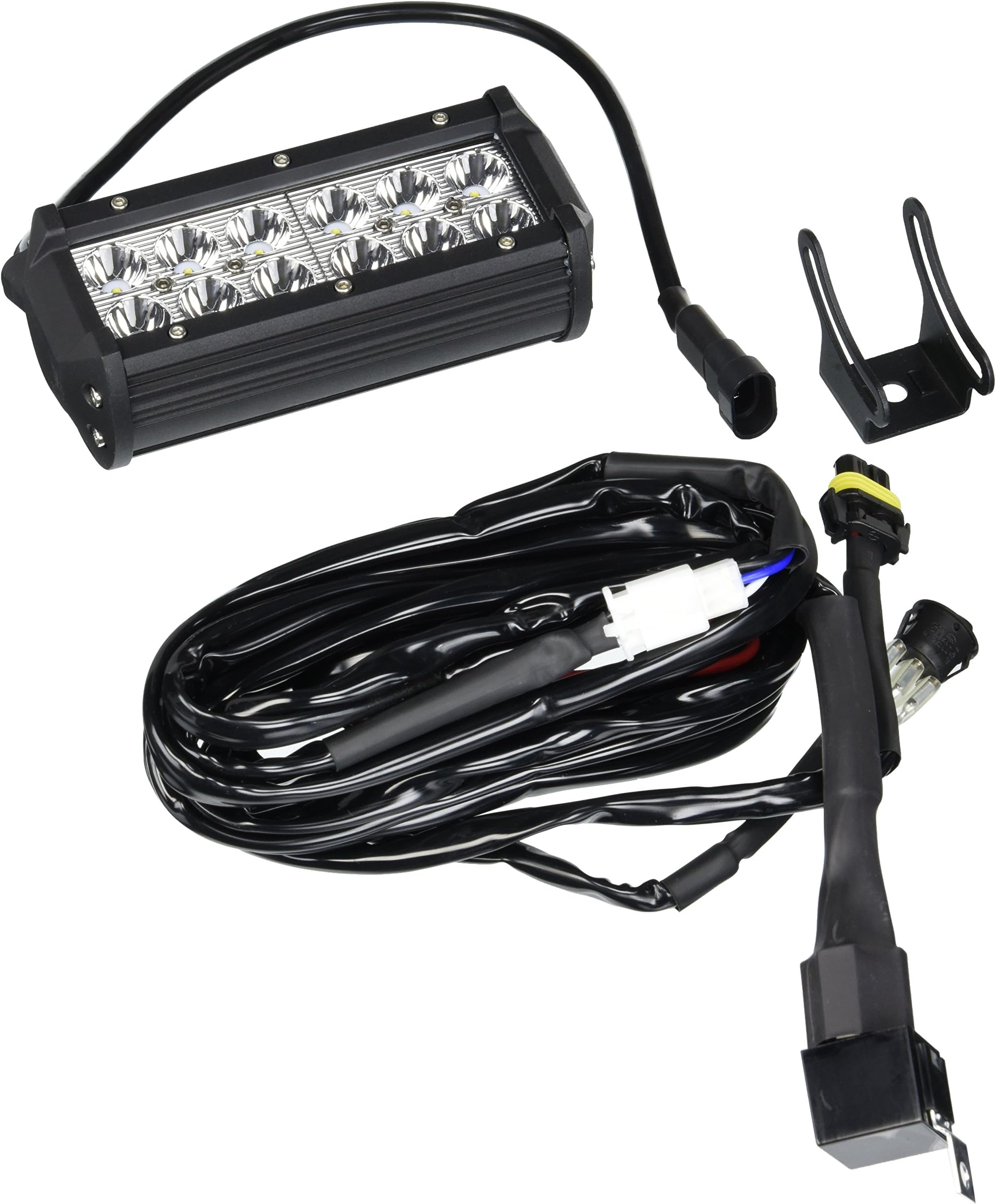 OPT7 C2 Series 6.5" Off-Road CREE LED Light Bar and Harness (Flood/Spot Auxiliary Lamp Combo 3000 lumen)
