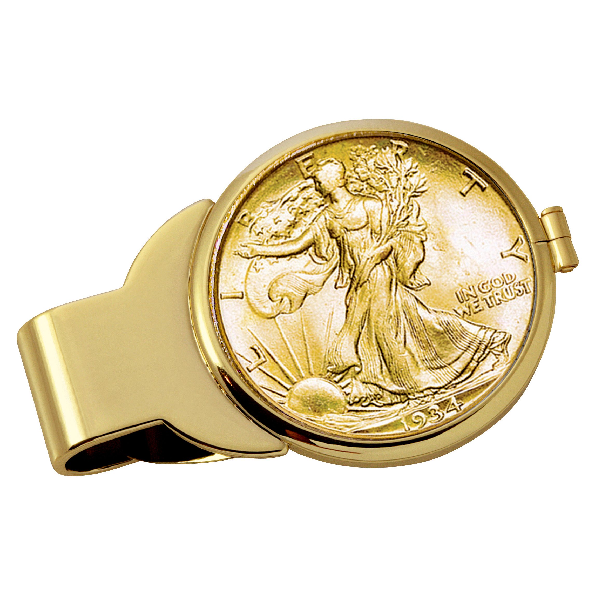 Amazon.com: Coin Money Clip - Silver Walking Liberty Half Dollar