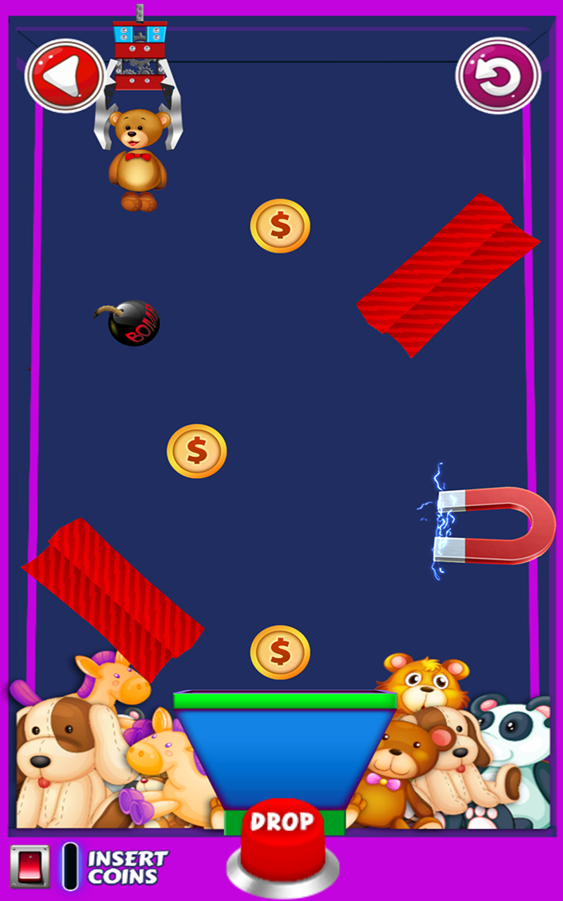 Teddy Bear Grab Claw Machine App on Amazon Appstore