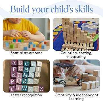 DIY Wooden Cubes 1/2-inch, Pack of 250 Small Blank Wooden Blocks, Unfinished Wood Blocks for Crafts, STEM, Dice, and Building Blocks for Stacking, by Woodpeckers