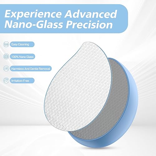 Miniatura 2 de BALUCA Lima de pie de nanocristal removedor de callos para pies, raspador de pies de vidrio, eliminación de piel muerta para talones agrietados,