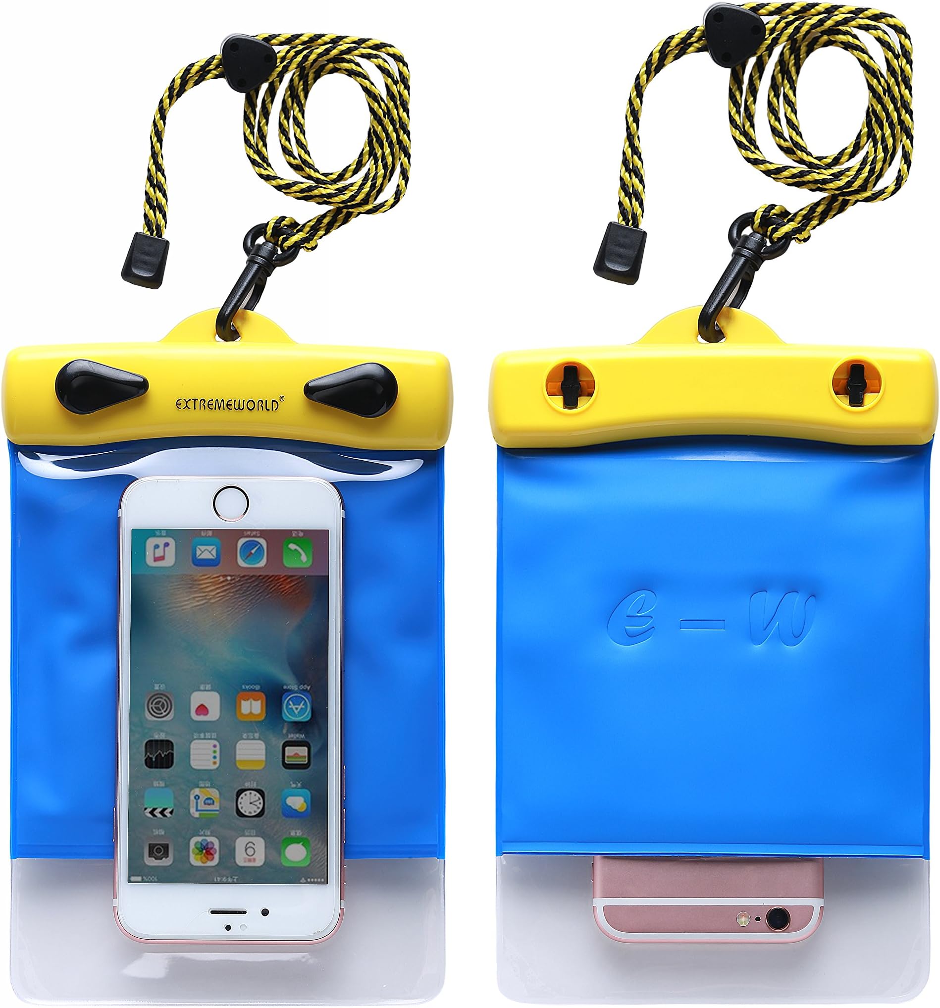Dry Bag TPU Waterproof Case Bag for Outdoor Sports for Apple iPhone Nokia - Blue (4.7" x 5.9", Y1215)