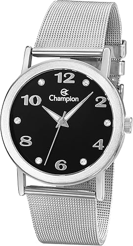 Relógio Champion, Feminino CN29034T pulseira em aço prateada | Amazon.com.br