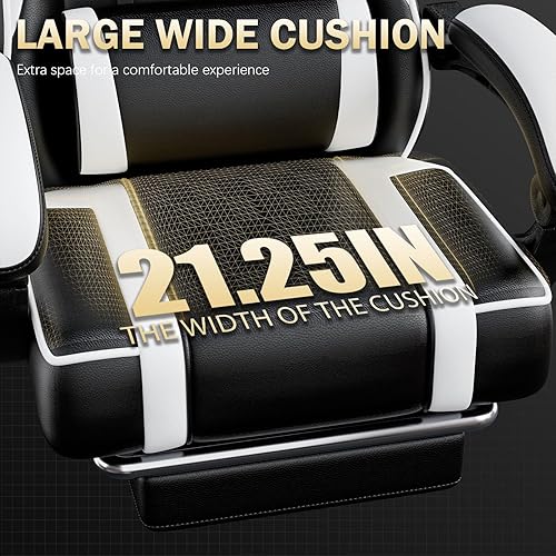 Miniatura 4 de Silla de videojuegos para adultos, silla de computadora, sillas de juegos para niños, almohada lumbar ajustable, reposacabezas y silla de escritorio