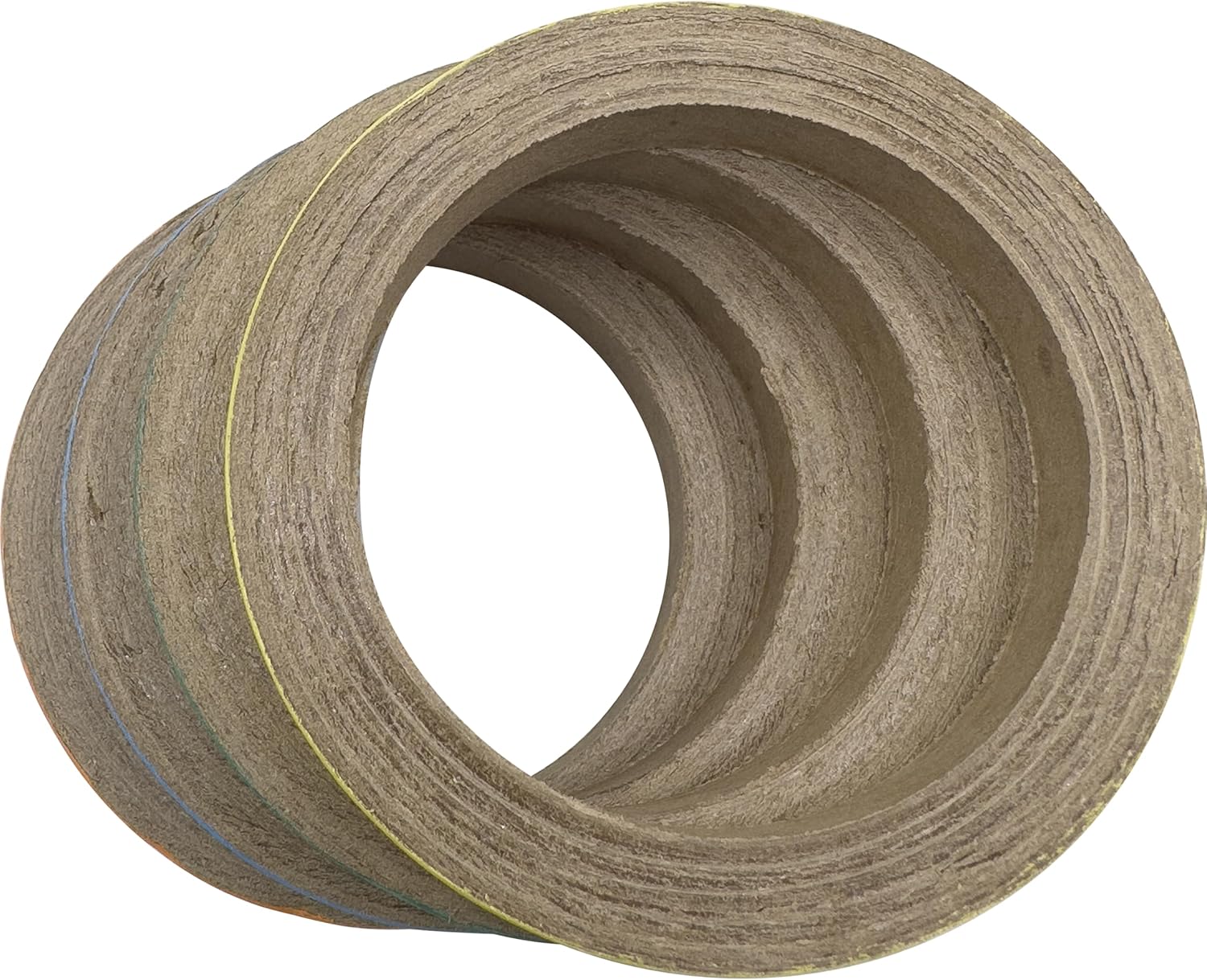 8014 Big 4 Inch Donuts Pk18 - Large Size Compressed Cardboard Chewable Bird Foot Toys, Bright Outer Paper Strip, Lots of Shreddable Layers, Great for Med to Large Size Birds