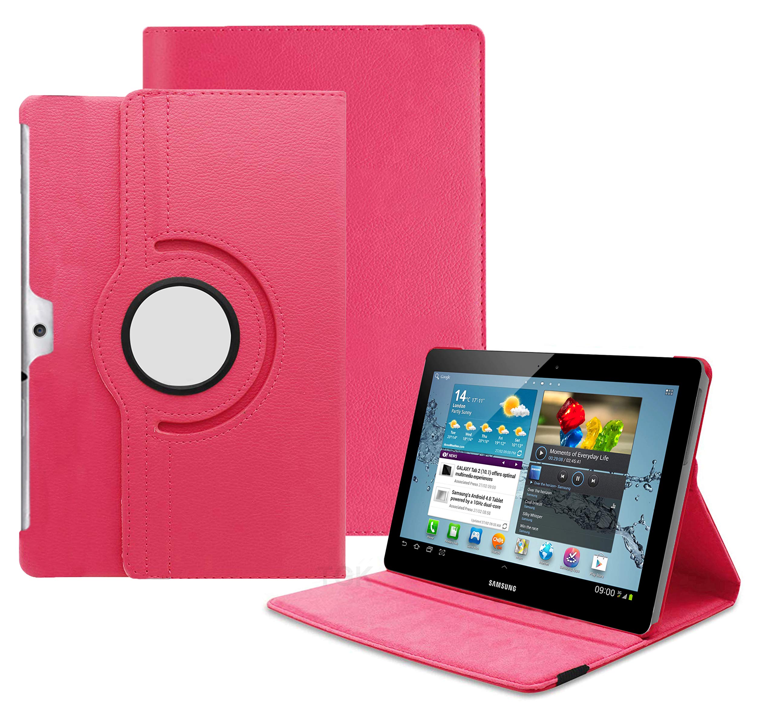TGK Rotating Case Cover for Samsung Galaxy Tab 2 10.1-inch GT-P5100- (Pink) (B01KMR3GSI) Amazon Price History, Amazon Price Tracker